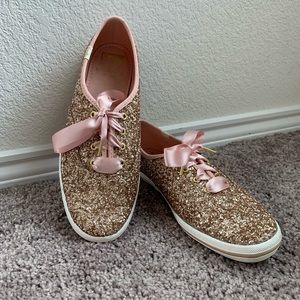 keds x kate spade new york glitter sneakers
